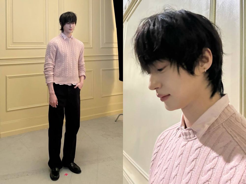 2026時裝週韓星髮型秀！Karina麻花低盤髮、Jennie微捲綁髮，Stray Kids鉉辰層次中長髮帥翻迪奧秀場！-12