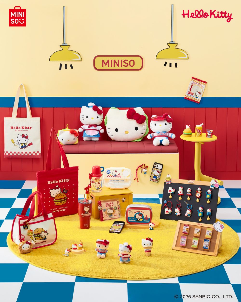 三麗鷗戰場再加一！MINISO驚喜聯名Hello Kitty！「薯條Kitty、大頭冰淇淋」全網坐等開賣！-2