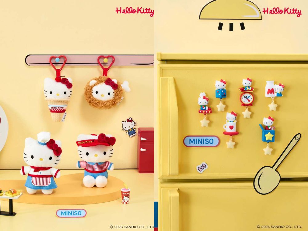 三麗鷗戰場再加一！MINISO驚喜聯名Hello Kitty！「薯條Kitty、大頭冰淇淋」全網坐等開賣！-7