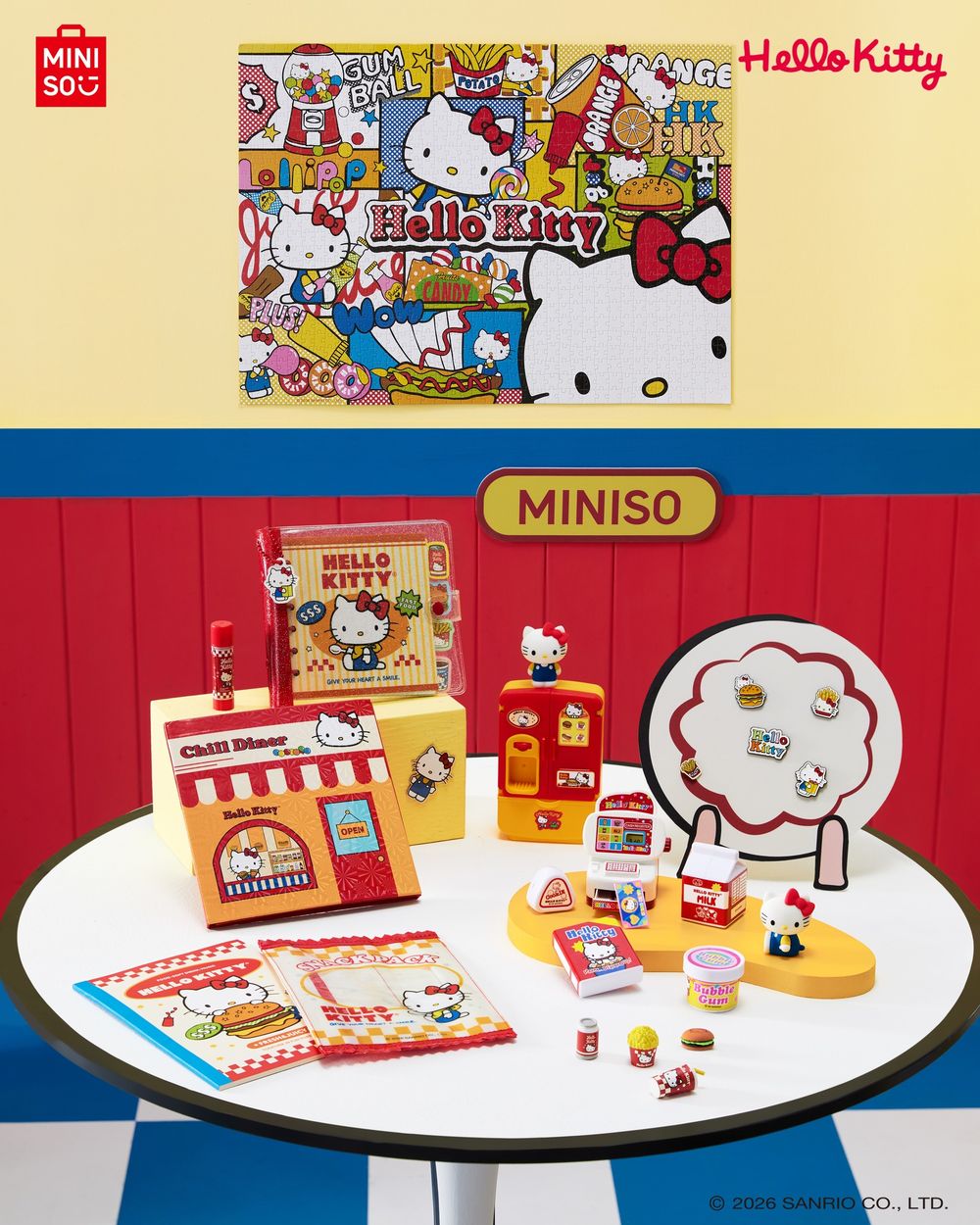 三麗鷗戰場再加一！MINISO驚喜聯名Hello Kitty！「薯條Kitty、大頭冰淇淋」全網坐等開賣！-8