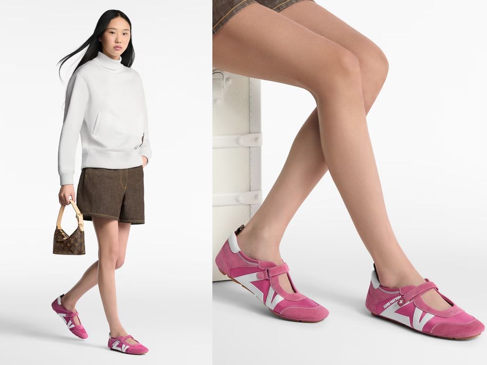 LV豁出去了！推出芭蕾感「瑪莉珍球鞋」櫃上直接搶瘋！上腳超修飾、預算就留給這一雙！-6