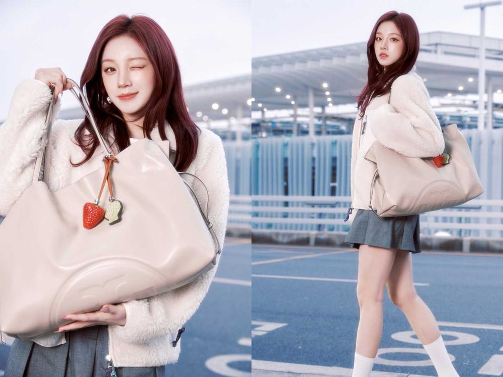 哪來的人間草莓女神！宋雨琦飛紐約看TORY BURCH大秀！上班機場路美暈、嫩到像大學生！-3
