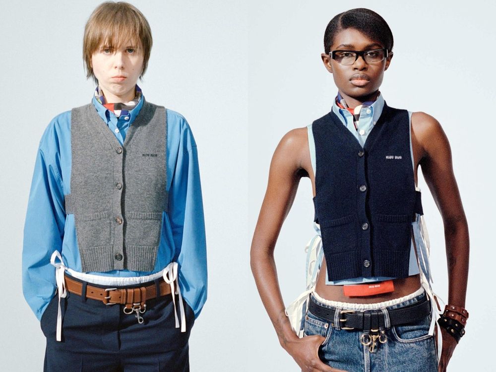 Miu Miu又帶起新風潮？！極致短「綁帶小背心」是接下來預爆款！Minnie也搶先穿上！-9