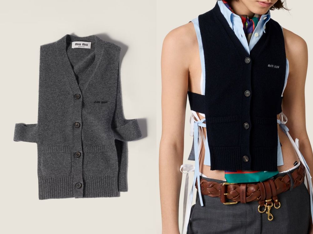 Miu Miu又帶起新風潮？！極致短「綁帶小背心」是接下來預爆款！Minnie也搶先穿上！-6