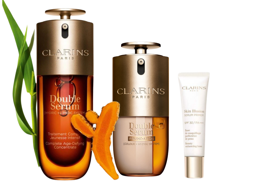 紅遍全球克蘭詩雙管粉底台灣開賣！經典雙萃入妝，精華＋光感粉底乳完美比例，打造真正能讓肌膚越來越細緻的養膚底妝！-17