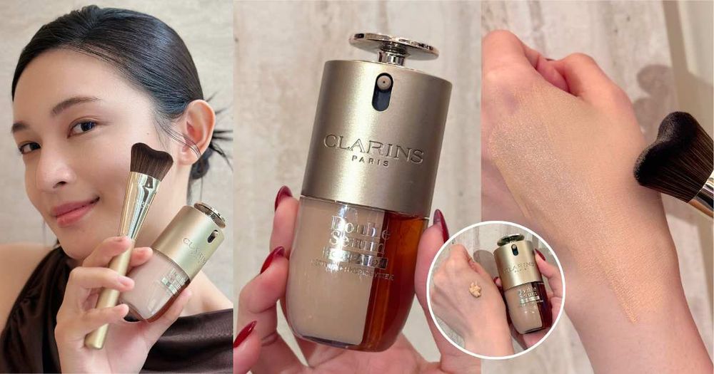 紅遍全球克蘭詩雙管粉底台灣開賣！經典雙萃入妝，精華＋光感粉底乳完美比例，打造真正能讓肌膚越來越細緻的養膚底妝！-1