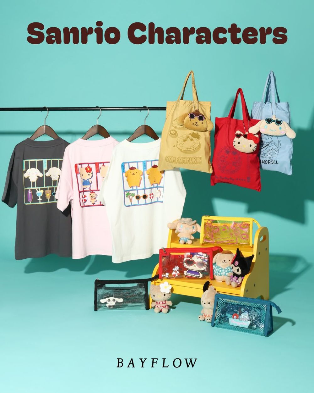 日牌請放過我們！BAYFLOW也聯名三麗鷗！爆可愛「微燒焦Kitty、度假大耳狗」錢包沒有喘息空間！-2