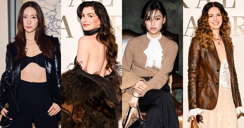 Ralph Lauren秀場全是女神！Krystal單穿黑Bra大秀川字腹肌、安海瑟薇大露美背辣度破表！-1