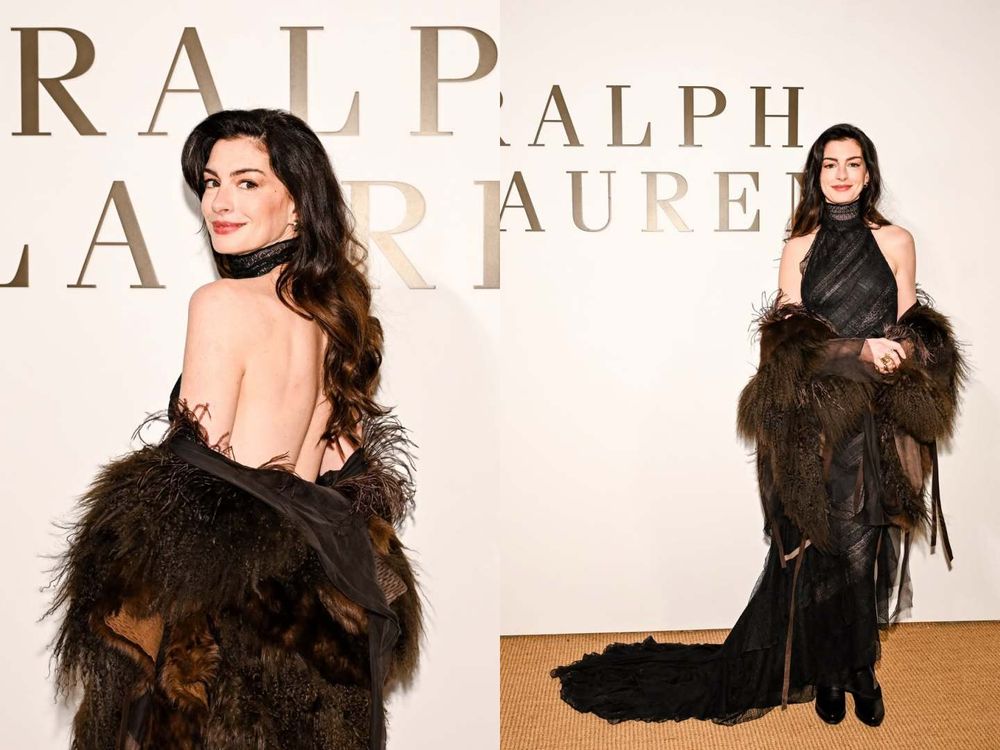 Ralph Lauren秀場全是女神！Krystal單穿黑Bra大秀川字腹肌、安海瑟薇大露美背辣度破表！-8