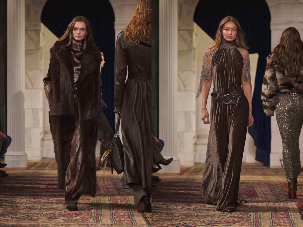 Ralph Lauren秀場全是女神！Krystal單穿黑Bra大秀川字腹肌、安海瑟薇大露美背辣度破表！-10