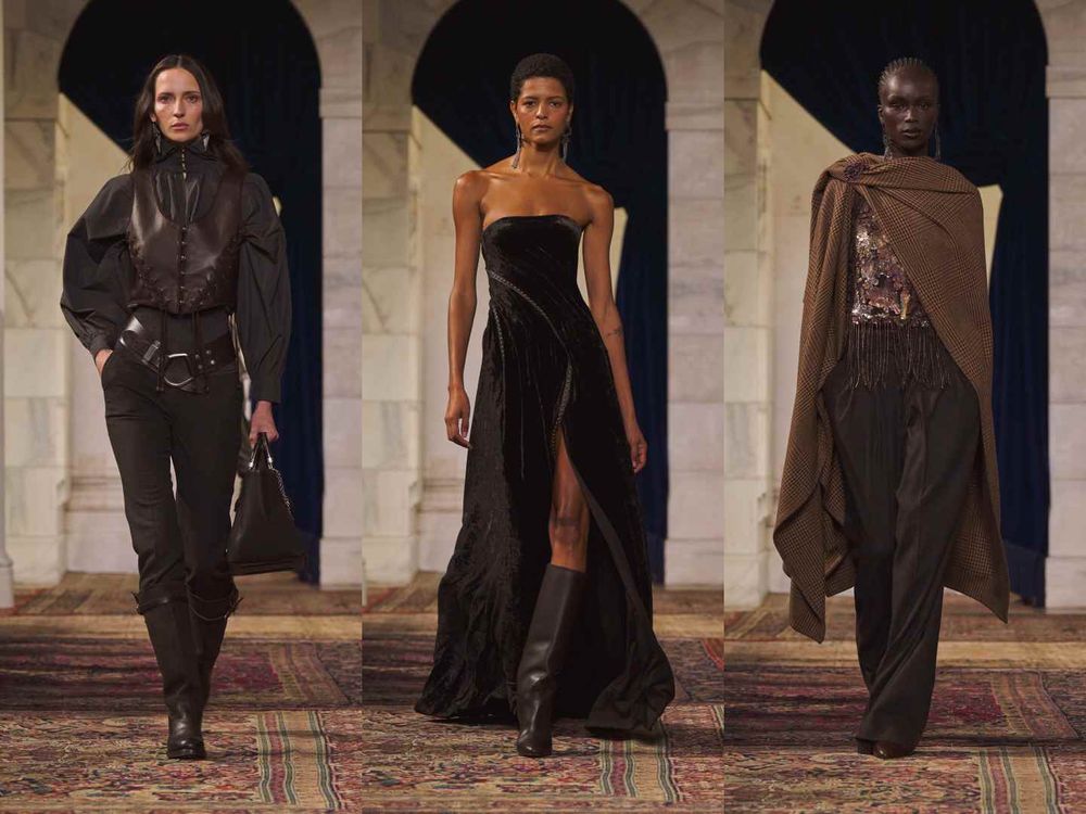 Ralph Lauren秀場全是女神！Krystal單穿黑Bra大秀川字腹肌、安海瑟薇大露美背辣度破表！-11