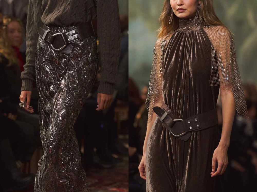 Ralph Lauren秀場全是女神！Krystal單穿黑Bra大秀川字腹肌、安海瑟薇大露美背辣度破表！-14