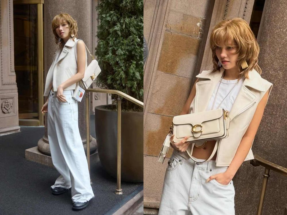 i-dle田小娟「王子狼尾髮+全白套裝」降臨COACH大秀！娟總氣場爆棚、一登場鏡頭就追著她拍！-5