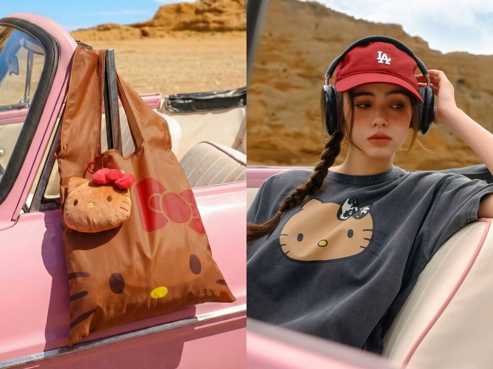 呼叫Kitty戰士！AIR SPACE再推「烤焦版Kitty」聯名！曬黑吊飾、小臉上衣...錯過會哭！-4