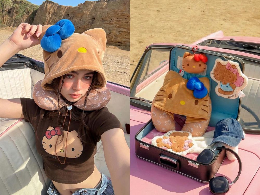呼叫Kitty戰士！AIR SPACE再推「烤焦版Kitty」聯名！曬黑吊飾、小臉上衣...錯過會哭！-3