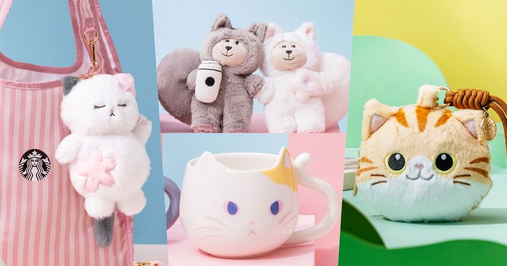 星巴克2026貓之日必買8大周邊推薦！「貓咪小熊鑰匙圈、白貓馬克杯、虎斑貓零錢包」全都太欠買！-9