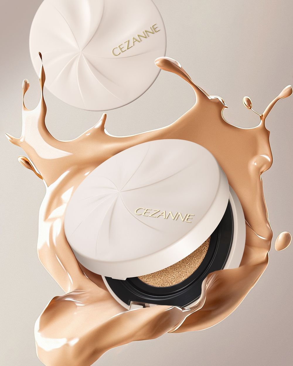 日本霸榜開架彩妝CEZANNE放大招！首款「養膚精華氣墊粉餅」登場，專櫃級薄膜遮瑕＋內潤光澤直接封神！-2