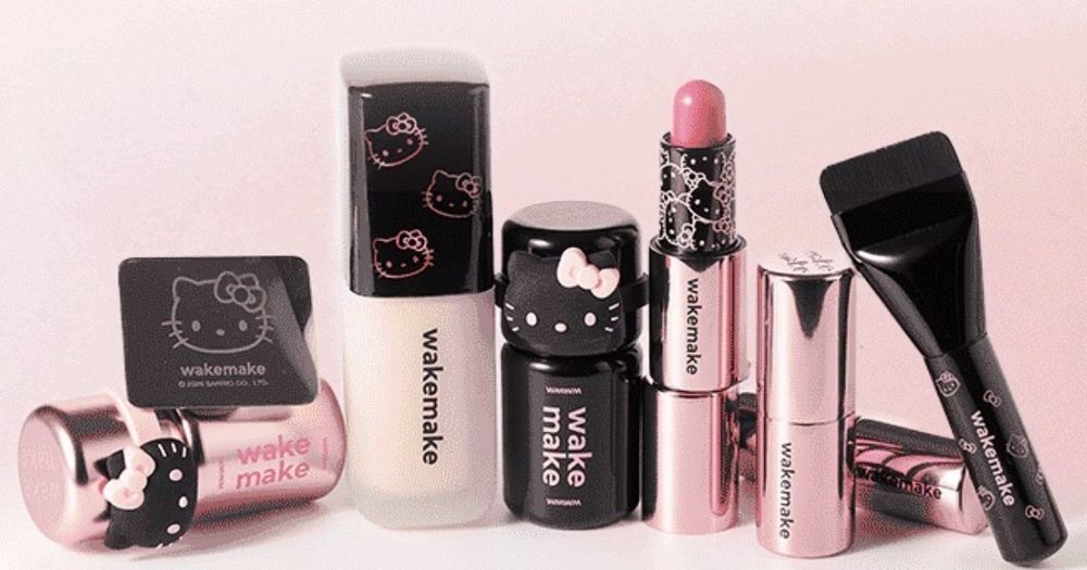 Kitty控失守警報！WAKEMAKE×Hello Kitty聯名登場，搖搖腮紅液人氣色號＋超萌贈品、開賣直接被搶空！-2