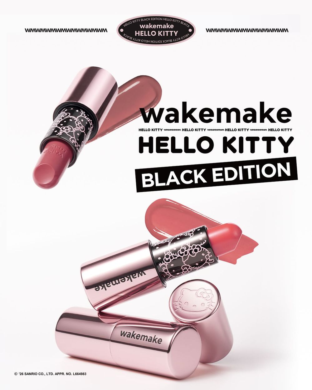 Kitty控失守警報！WAKEMAKE×Hello Kitty聯名登場，搖搖腮紅液人氣色號＋超萌贈品、開賣直接被搶空！-7