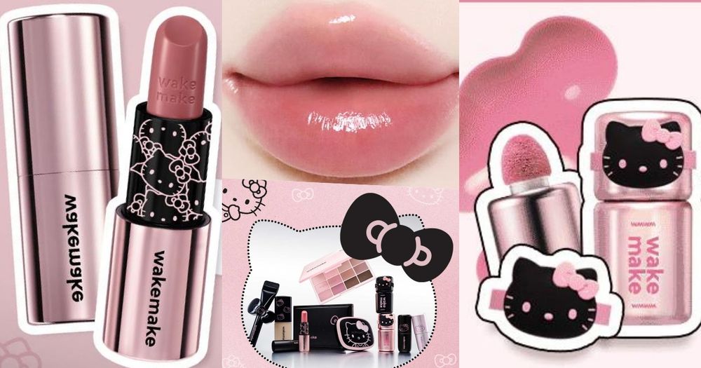 Kitty控失守警報！WAKEMAKE×Hello Kitty聯名登場，搖搖腮紅液人氣色號＋超萌贈品、開賣直接被搶空！-1