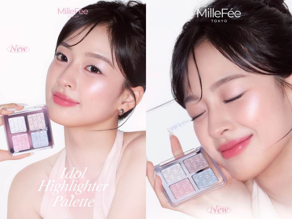 MilleFée早春新品根本迪奧打亮盤平替！韓星同款「偶像水光打亮盤」Q彈果凍質地爆紅，淚溝、打亮、腮紅一盤搞定！-8