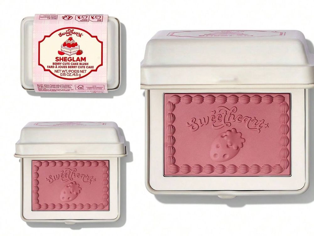 草莓甜點直接變妝容！SHEGLAM早春「草莓奶油甜點」彩妝夢幻登場，奶油飾底乳、草莓蛋糕腮紅霜、牛奶水可愛到犯規！-13
