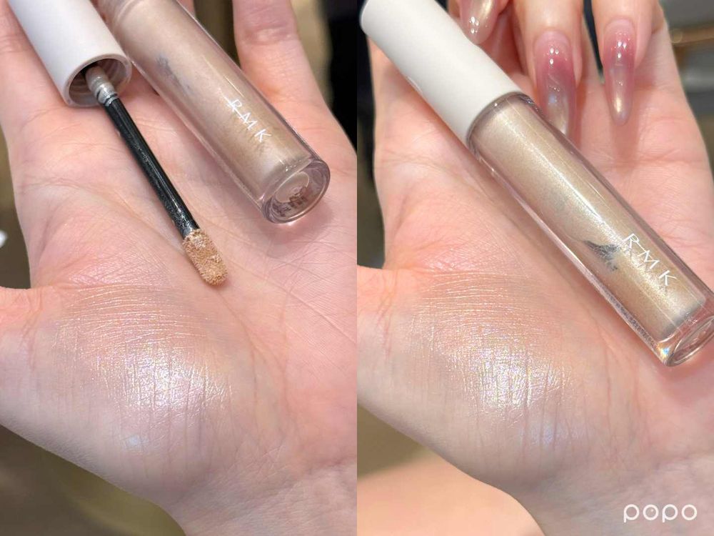 像敷面膜一樣上妝！RMK全新「水凝底霜＋香檳濕光打亮」，一抹水膜光感完成，裸肌光澤直接推到天花板！-6