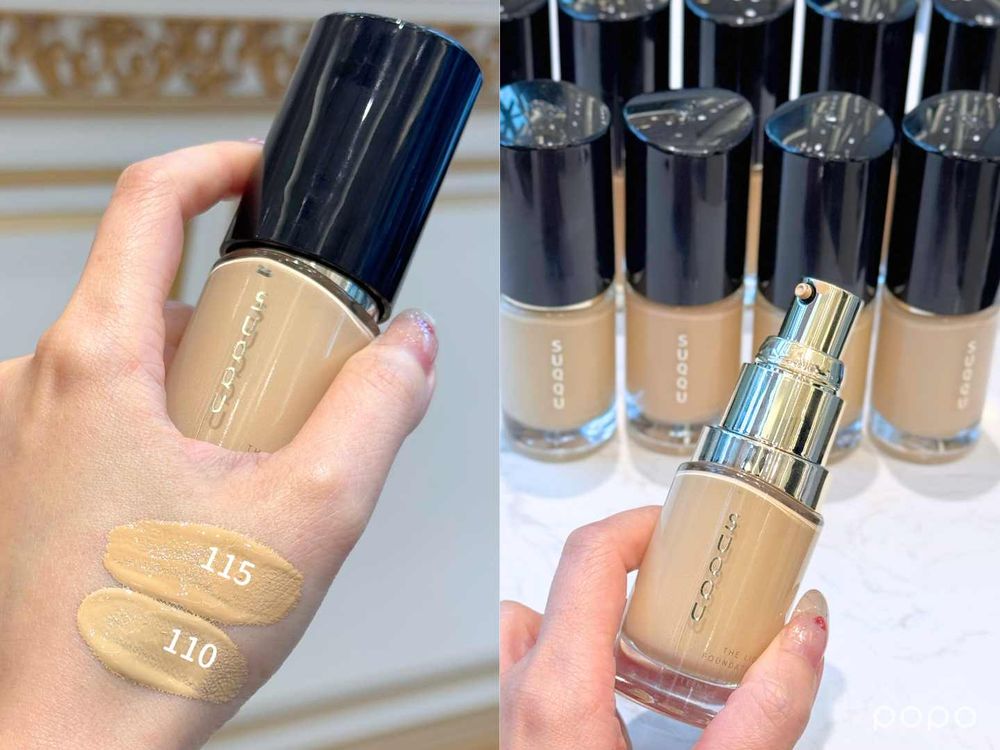 不是水光是高級貴氣光！SUQQU晶采艷澤粉底液升級回歸，「輕遮瑕＋持久貼膚」光膜底妝直接美到失焦！-6