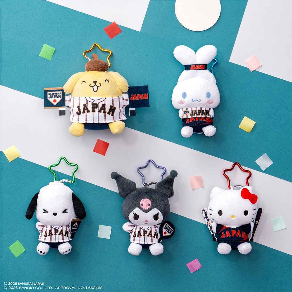 三麗鷗最新棒球系列TAITO賞也太燒！「滑壘布丁狗玩偶、大耳狗棒球抱枕」萌炸必收藏！-6