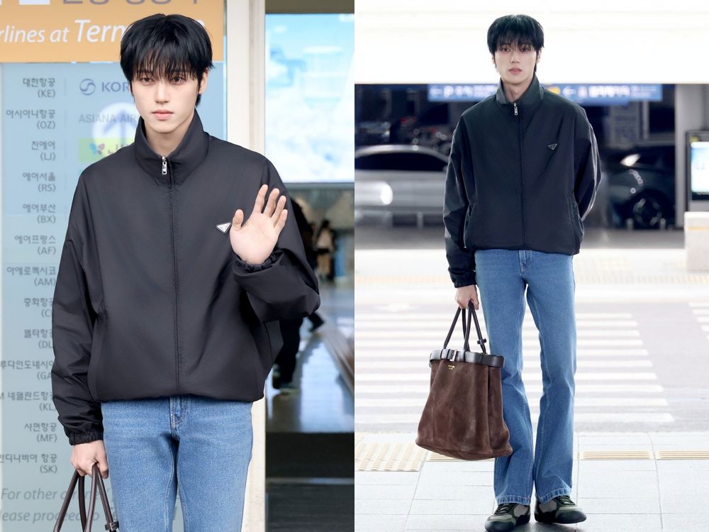 Prada超狂時裝週陣容出發了！卡寶這次不缺席、ATEEZ友榮「乖寶寶版」機場穿搭太可愛！-7