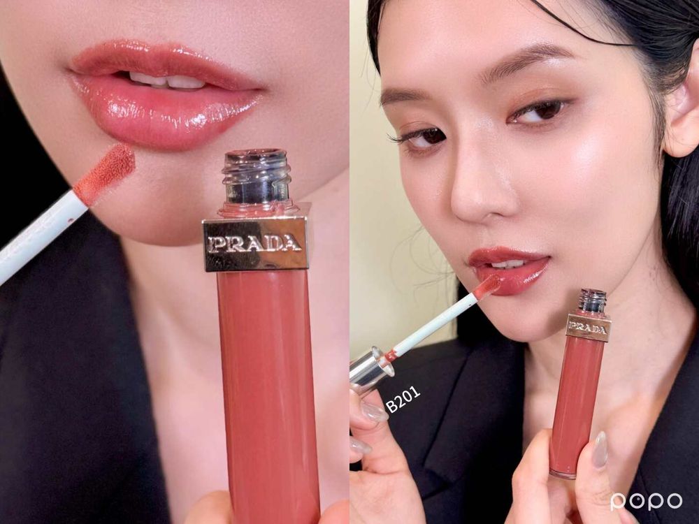 PRADA光凍唇釉上市洗版韓網！金泰梨同款色號全網瘋搶，一抹「果凍玻璃唇」秒完成、熱搜霸榜精品嘟唇王誕生！-20