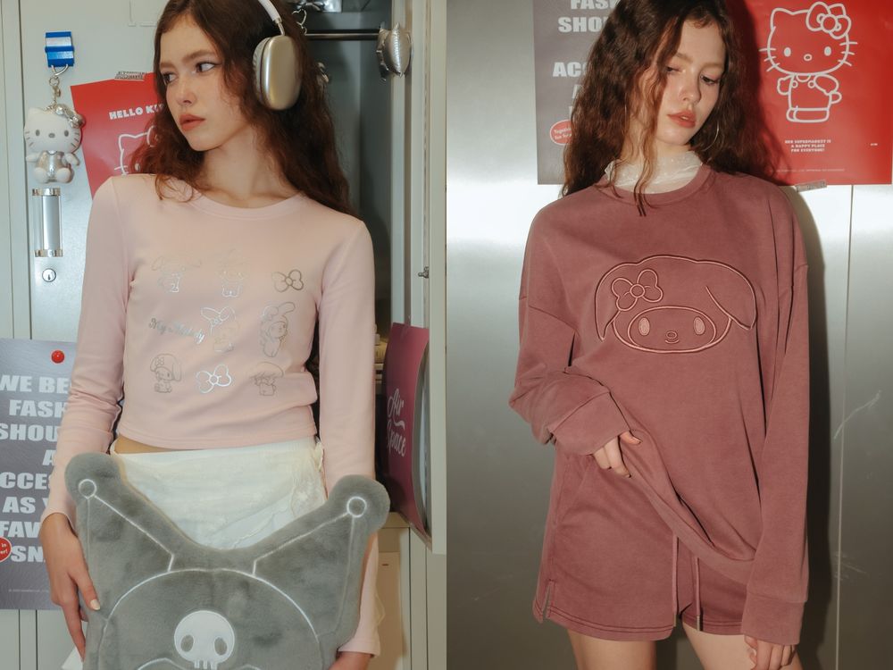 AIR SPACE三麗鷗冬季聯名來搶錢啦！Kitty、酷洛米「抱枕、毛衣」可愛到心臟受不了！-4