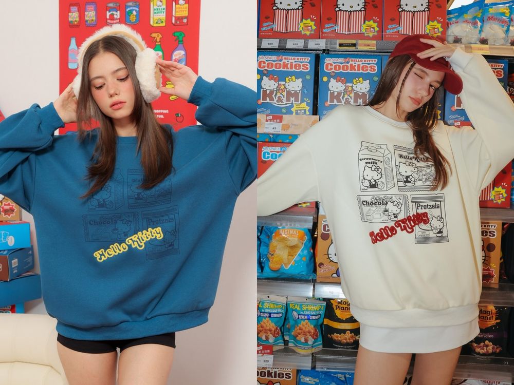 AIR SPACE三麗鷗冬季聯名來搶錢啦！Kitty、酷洛米「抱枕、毛衣」可愛到心臟受不了！-8