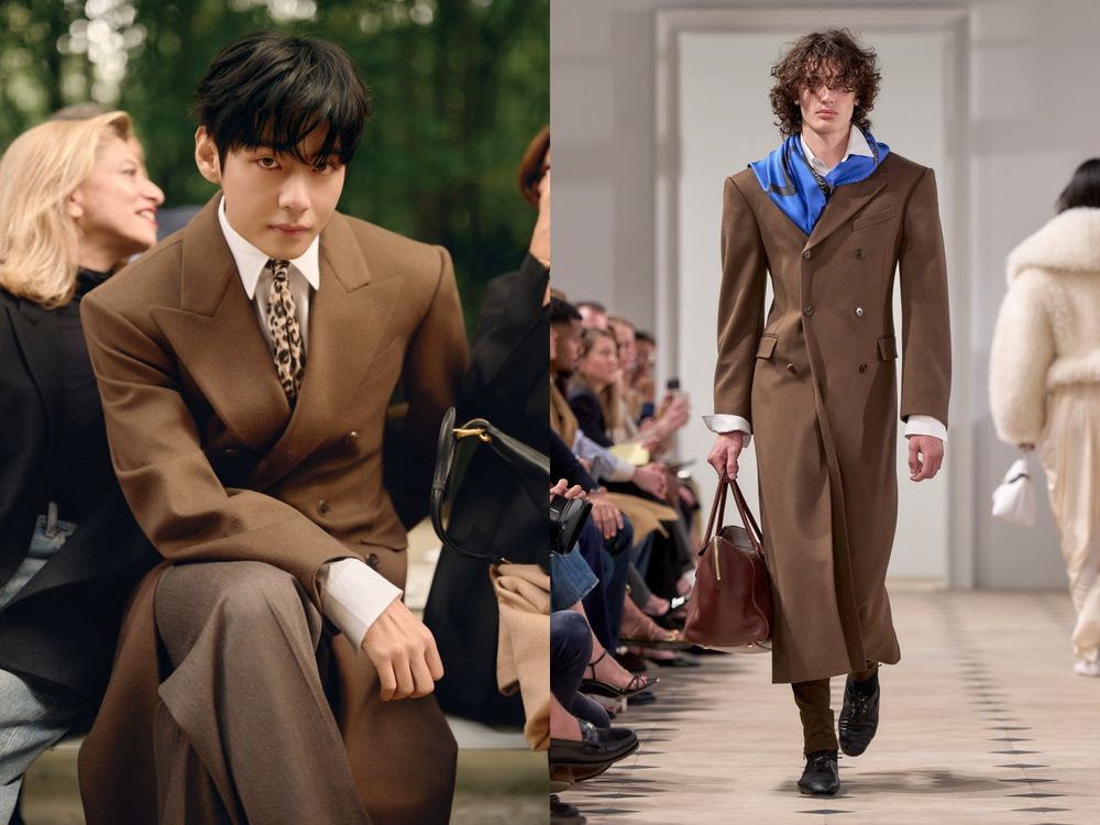 V金泰亨是冬天大衣之神！機場隨便走就像拍韓劇、這套根本《獵魔女團》Saja Boys真人版！-10