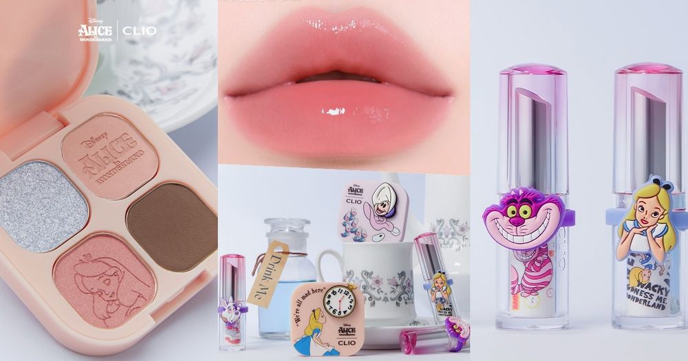 2025必收韓國聯名彩妝降臨！CLIO《愛麗絲夢遊仙境》最奇幻彩妝系列，牡蠣寶寶、ALICE化身仙氣眼影盤＋爆水唇膏！-1