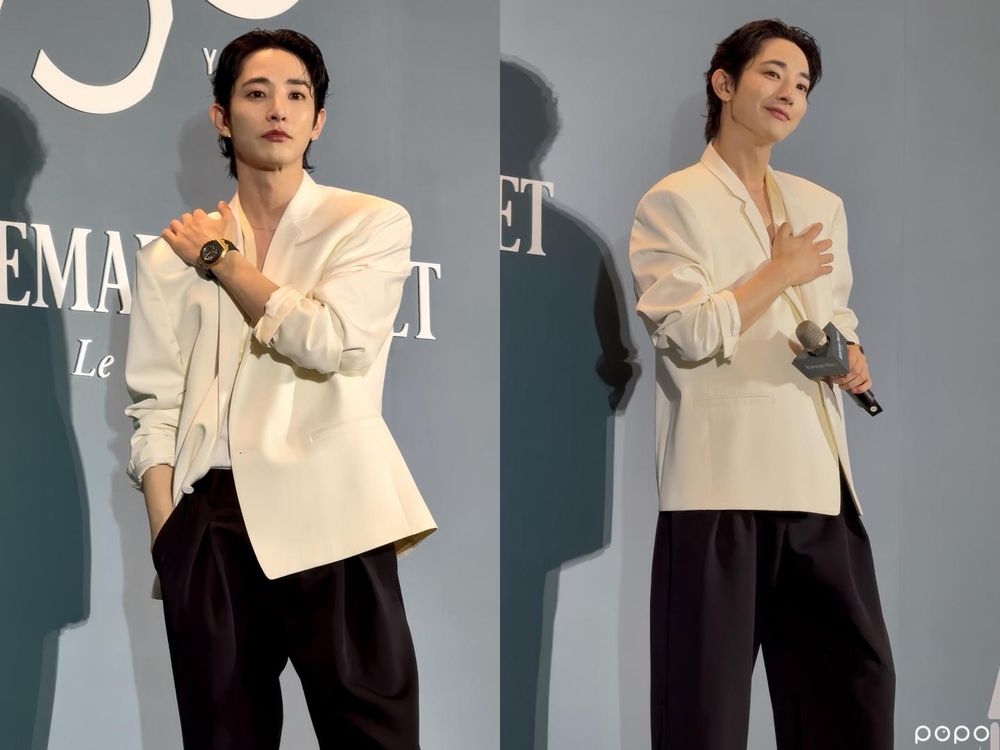 太子妃們好幸褔！「人間蠱王」李洙赫驚喜現身Audemars Piguet活動！深V西裝＋玫瑰金豪錶、帥到不敢多看兩眼-5