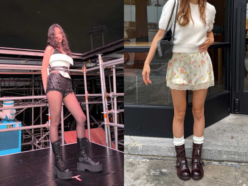 韓國女生都這樣穿！2025秋冬靴子穿搭重點公開！寬靴強勢回歸、皺摺細節是今年關鍵字！-4