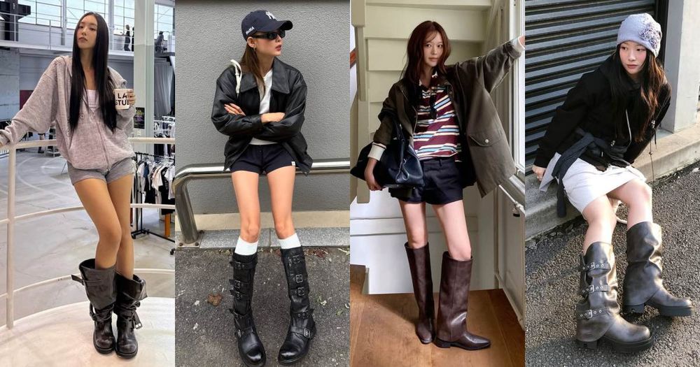 韓國女生都這樣穿！2025秋冬靴子穿搭重點公開！寬靴強勢回歸、皺摺細節是今年關鍵字！-1