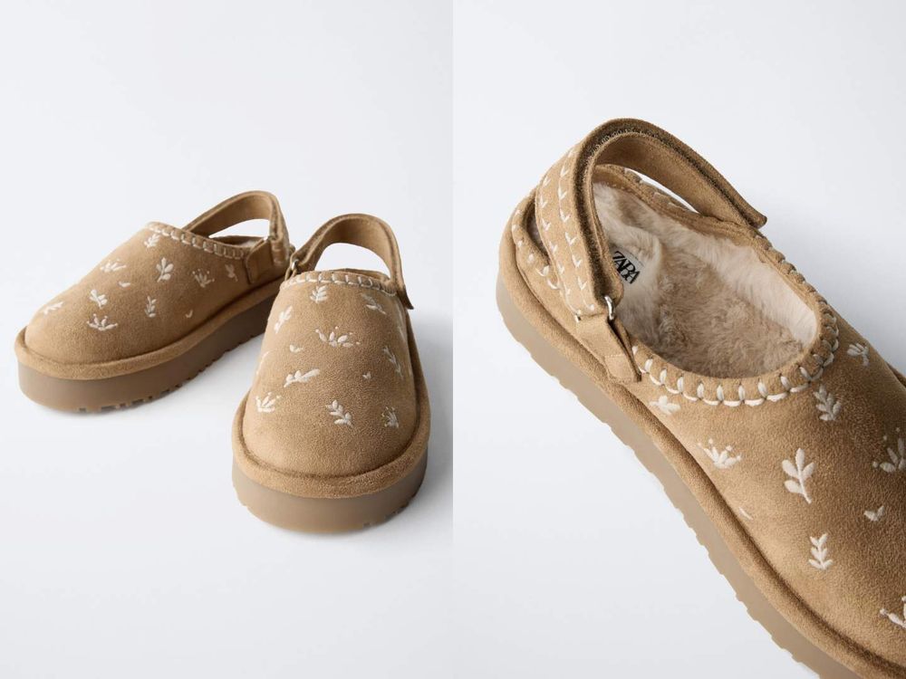 社群爆紅！ZARA「厚底毛毛拖」太欠買！小花刺繡超甜價格被狂搶！現貨尺寸光速消失中！-2