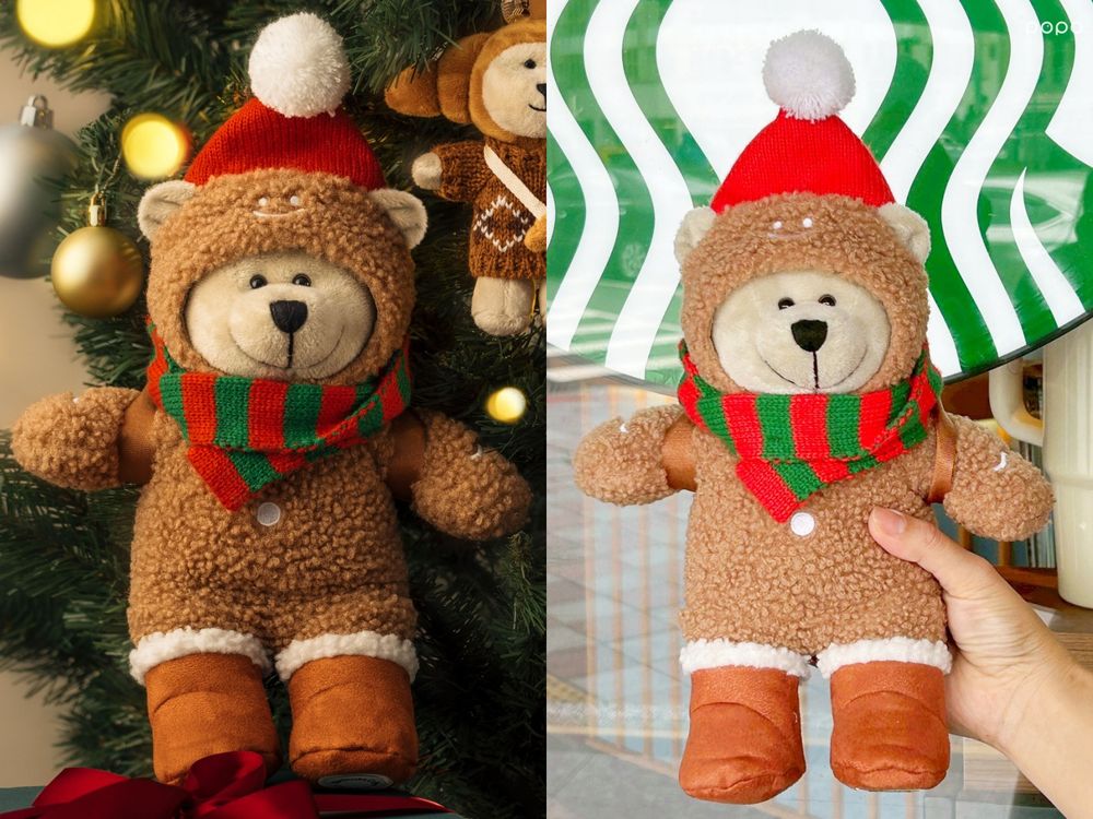 星巴克2025聖誕限定必買10大周邊推薦！萌翻「薑餅人小熊玩偶、蝴蝶結馬克杯」全都太想買！-9