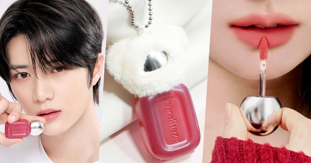 鎖頭唇釉出新招？！韓女瘋搶「熊熊唇釉吊飾」回歸，秋冬必擁有花瓣絲絨唇釉，TXT崔杋圭同款無花果奶茶色、太顯白！-1