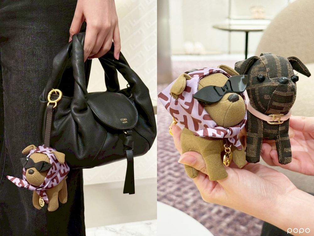 FENDI吊飾之王再出手！SKZ方燦愛不釋手「小松鼠」、GD頭巾狗、軟綿兔...根本逼人掏錢！-5
