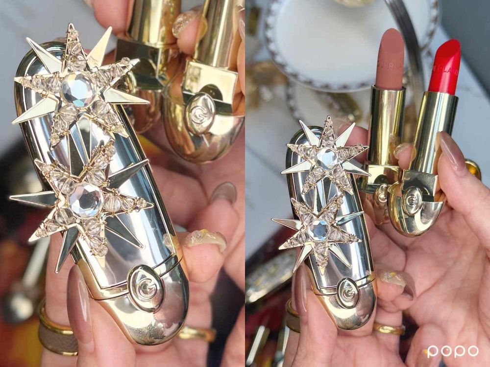 2025嬌蘭聖誕限定彩妝太夢幻！紅寶之吻唇膏、眼影盤換上紙藝外殼，限量璀璨唇膏彩殼＋24K金玻璃珠蜂印瓶必收藏！-20