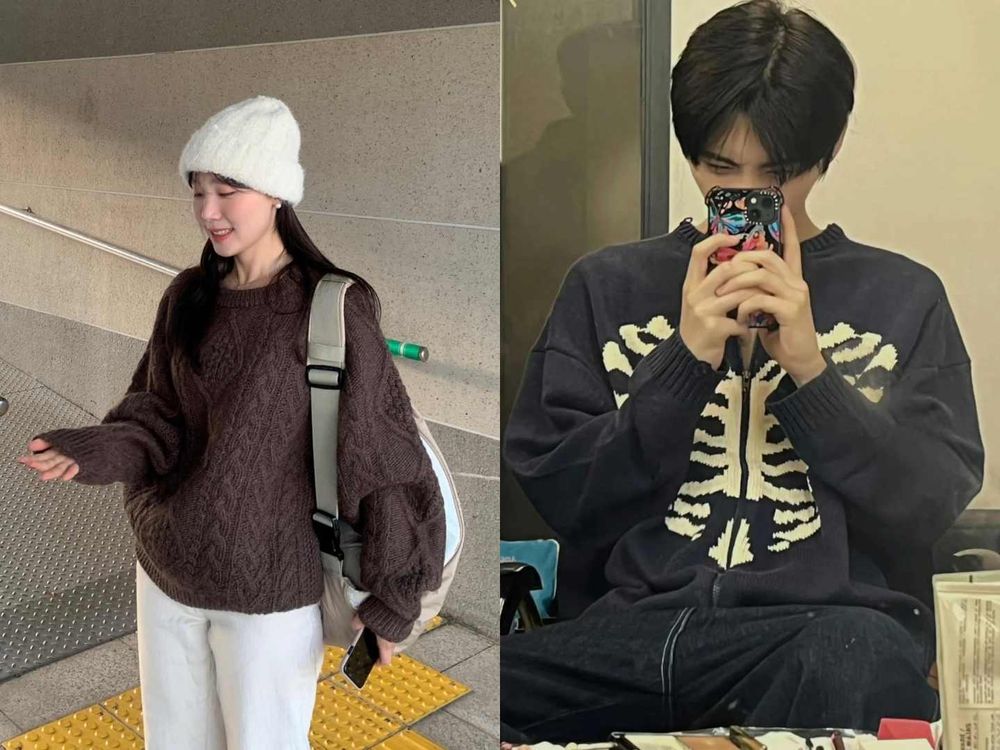 怎麼穿擺脫肉粽感？6招韓妞秋冬「針織毛衣」時髦穿搭法！每一招都不發胖、超顯瘦！-7