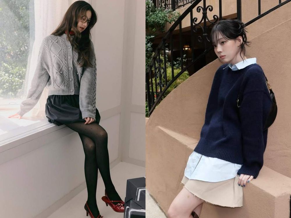 怎麼穿擺脫肉粽感？6招韓妞秋冬「針織毛衣」時髦穿搭法！每一招都不發胖、超顯瘦！-5