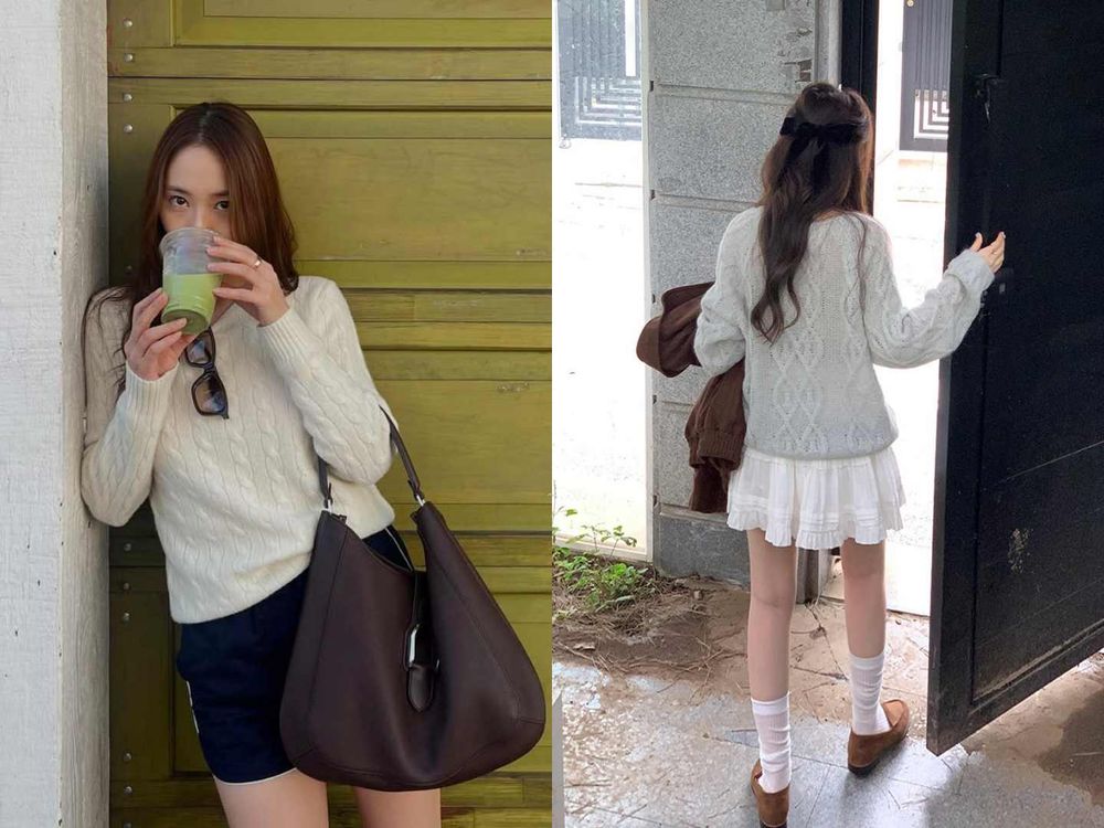 怎麼穿擺脫肉粽感？6招韓妞秋冬「針織毛衣」時髦穿搭法！每一招都不發胖、超顯瘦！-4