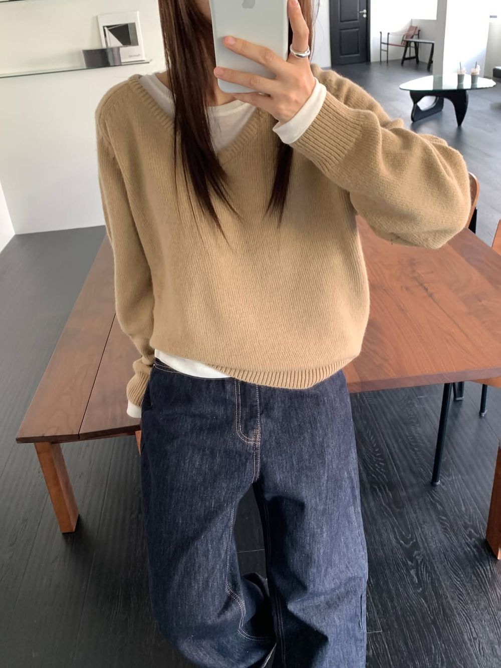 怎麼穿擺脫肉粽感？6招韓妞秋冬「針織毛衣」時髦穿搭法！每一招都不發胖、超顯瘦！-12