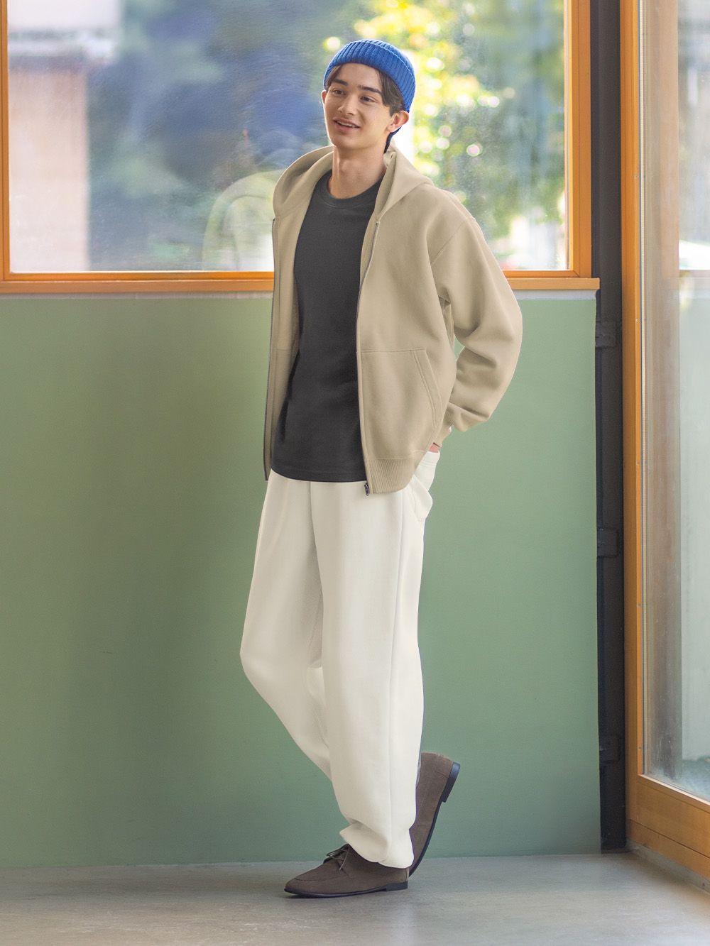 讓SUPER JUNIOR看到寶藍海！精選6款GU藍色單品「SUNSUN聯名毛衣」可愛到爆！-15