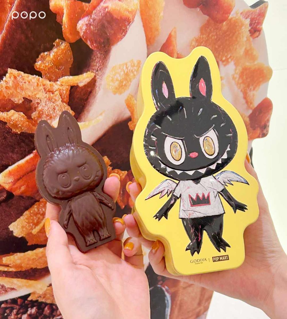 GODIVA又跟LABUBU聯名啦！超可愛造型巧克力、秋季限定「榛果巧克力霜淇淋」Q到捨不得吃！-3