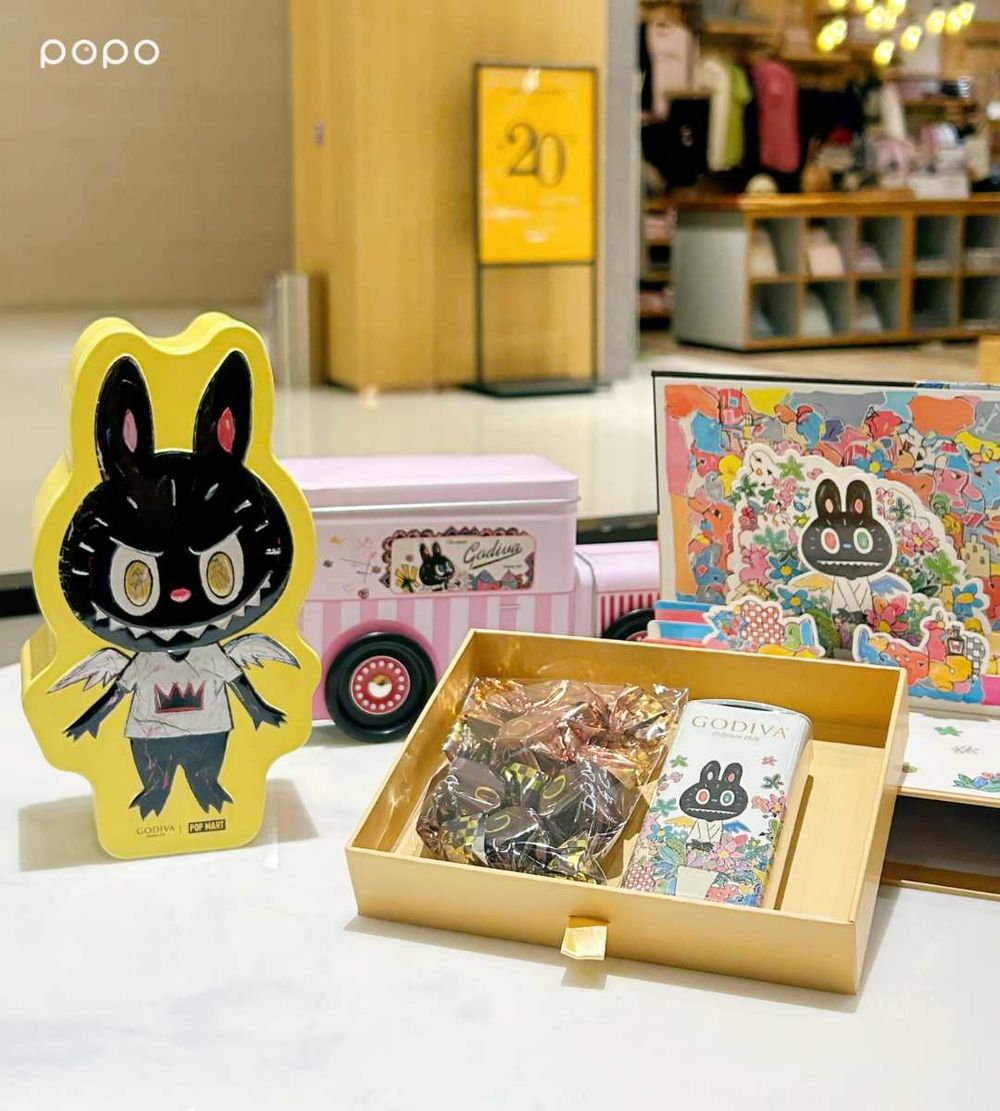 GODIVA又跟LABUBU聯名啦！超可愛造型巧克力、秋季限定「榛果巧克力霜淇淋」Q到捨不得吃！-9